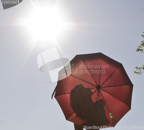 Image of girl with umbrella