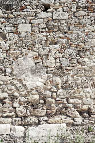 Image of Background from high detailed fragment stone wall