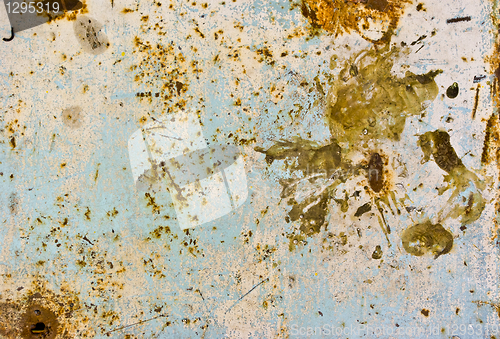 Image of texture of rusty painted metal