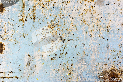 Image of texture of rusty painted metal