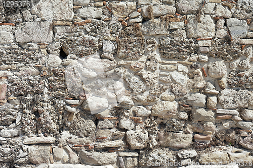 Image of Background from high detailed fragment stone wall