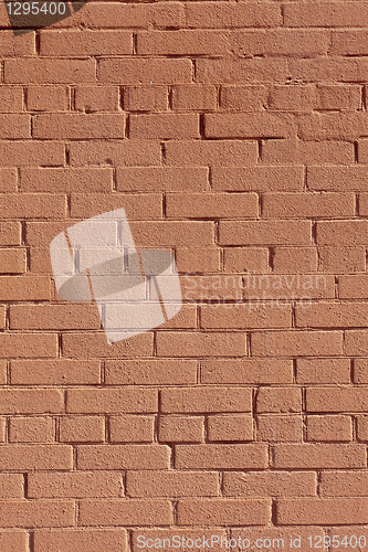 Image of Background with old red painted brick wall