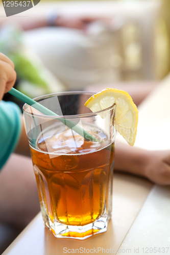 Image of Glass of ice tea