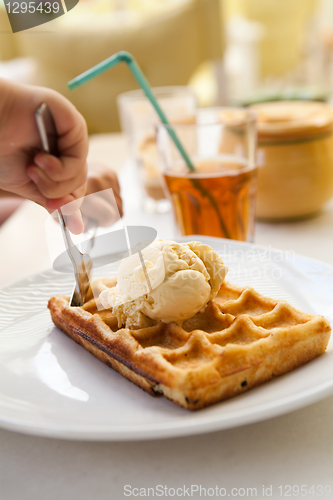 Image of Delicious waffle