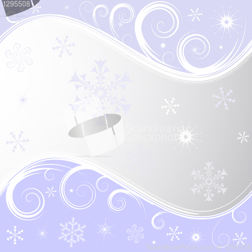Image of Silvery christmas frame