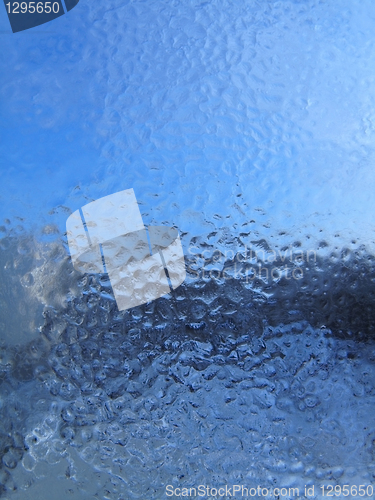 Image of water drops and frost texture