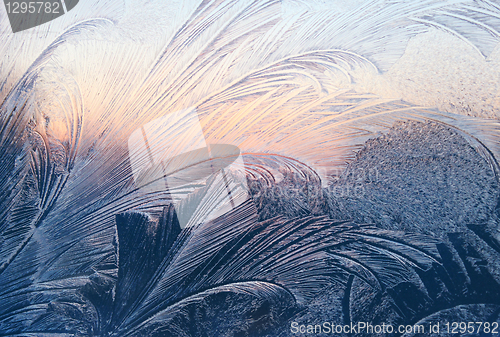 Image of frost and sunlight texture