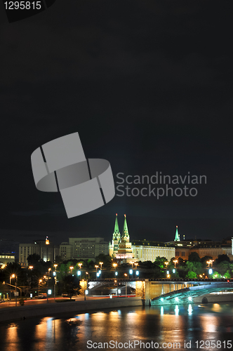 Image of Night view to the Moscow Kremlin