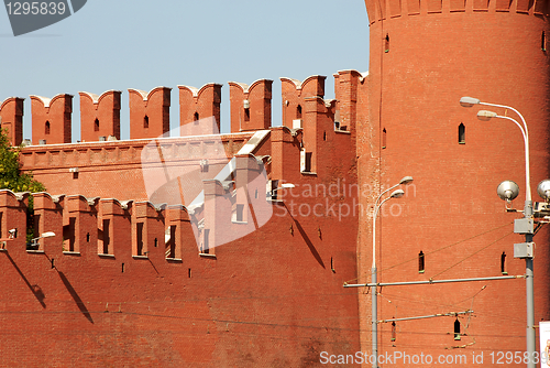 Image of Moscow Kremlin wall fragment