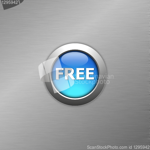 Image of blue free button