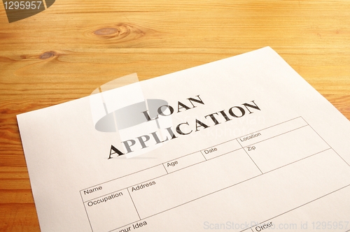 Image of loan application