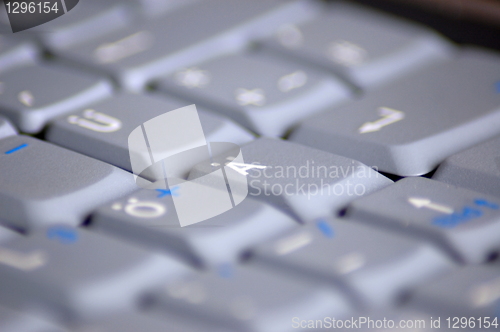 Image of keyboard of laptop computer