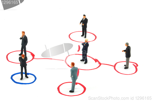 Image of networking business people