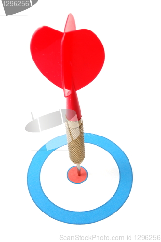 Image of Dart arrow hit the target