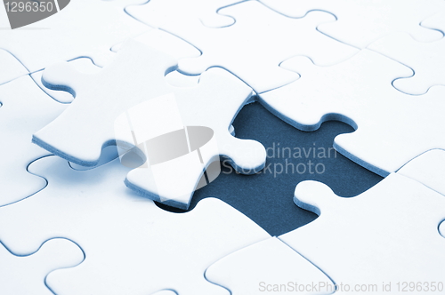 Image of abstract jigsaw puzzle background