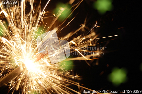 Image of abstract sparkler background