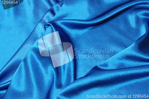 Image of blue satin background