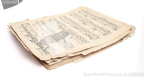 Image of old music sheets