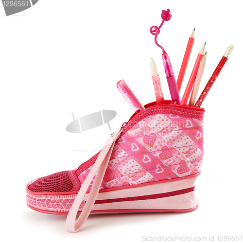 Image of pink pencil case