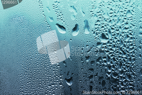 Image of blue water drop texture