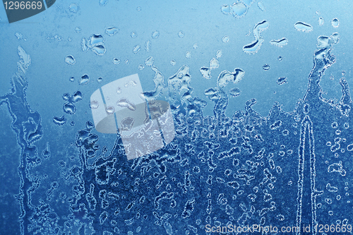 Image of frozen water drops