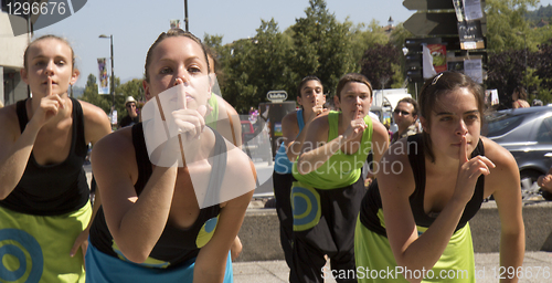 Image of Young female dancers