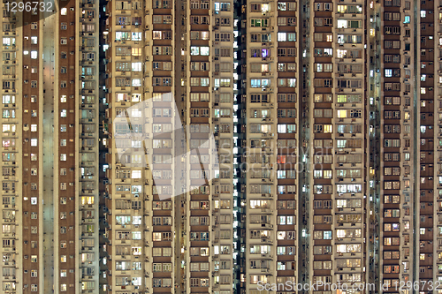 Image of Hong Kong public housing apartment block 