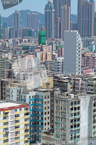 Image of crowded buildings