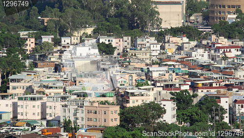 Image of downtown city and old building 