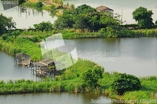 Image of Rice terrace landscape in China 