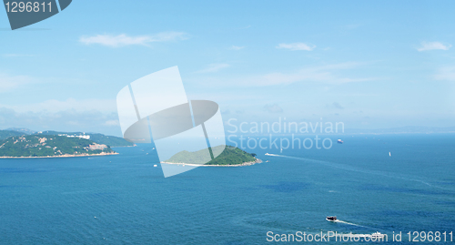 Image of blue sky over the ocean 