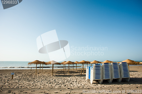 Image of Early morning beach scene