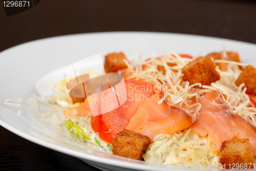 Image of smoked salmon filet salad