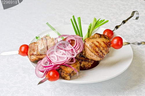 Image of Grilled kebab meat