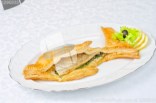 Image of tasty dish of trout fish