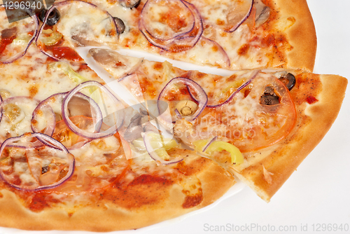 Image of vegetable pizza