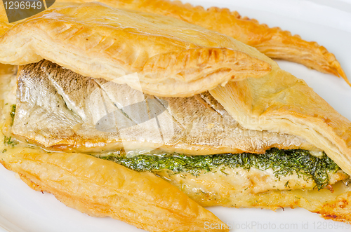 Image of tasty dish of trout fish