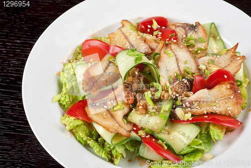 Image of Salad of smoked eel