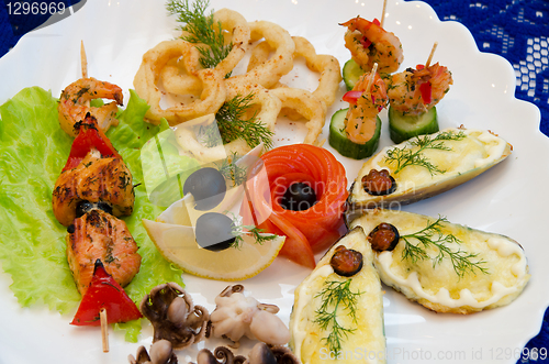 Image of seafood set