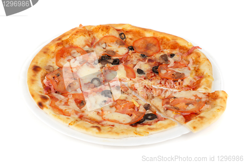 Image of meat pizza