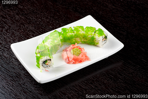 Image of sushi rolls