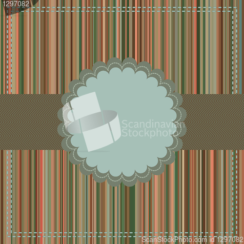 Image of Greeting card template. EPS 8