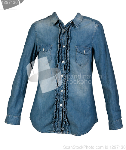 Image of blue jean shirt