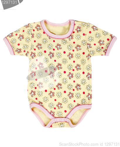 Image of Children's T-shirt in yellow floral pattern