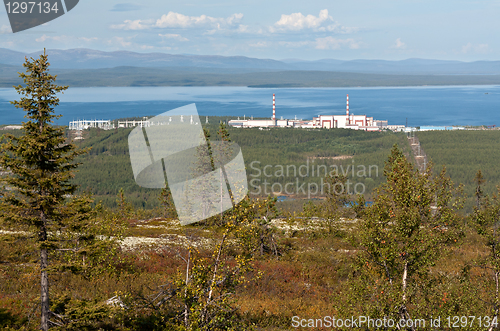 Image of Kola nuclear power plant in the mountains vone hibiny