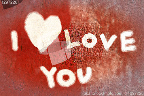 Image of inscription I love you