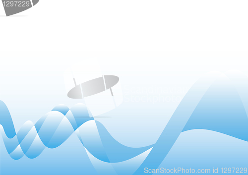 Image of wavy blue background