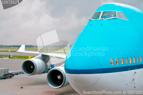 Image of Airplane in landed airport