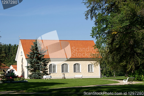 Image of The house and trees