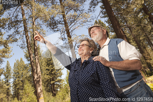 Image of Loving Senior Couple Enjoying the Outdoors